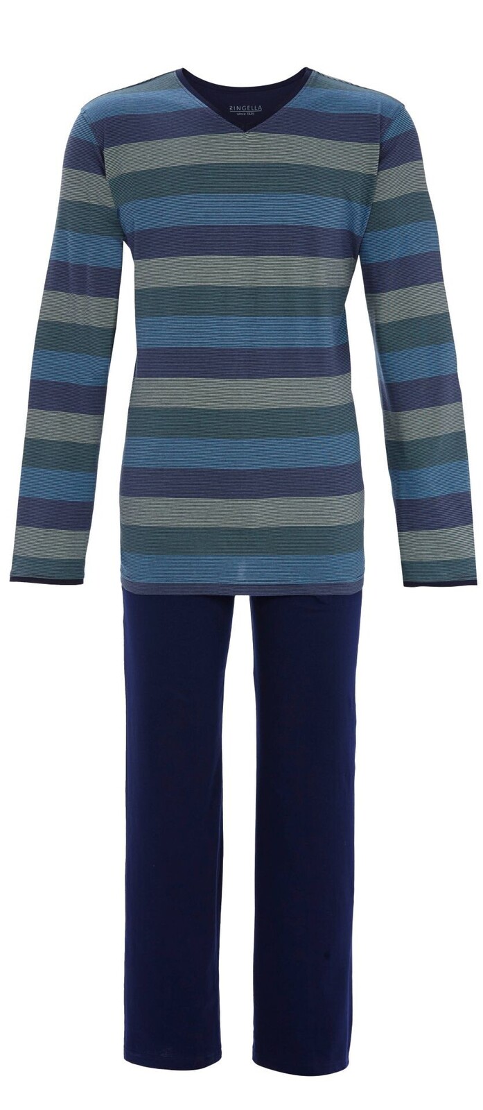 Pyžamo dlouhé pánské RINGELLA (5541207-21), Velikost 48, Barva tmavě modrá
