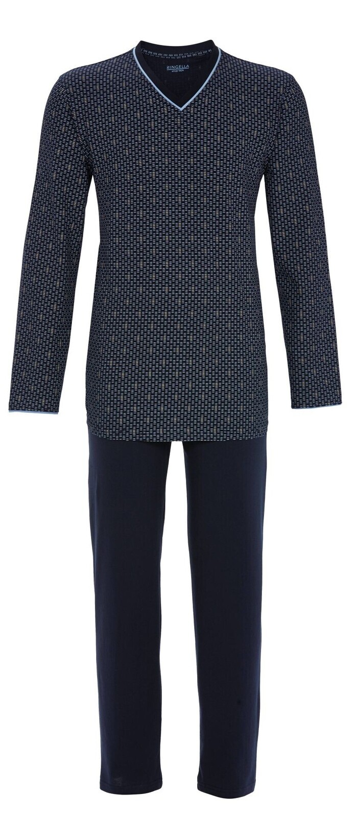 Pyžamo dlouhé pánské RINGELLA (5541210-21), Velikost 48, Barva tmavě modrá