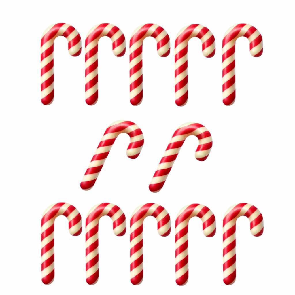 Barbara Luijckx Čokoládová dekorace Santova hůlka 12ks