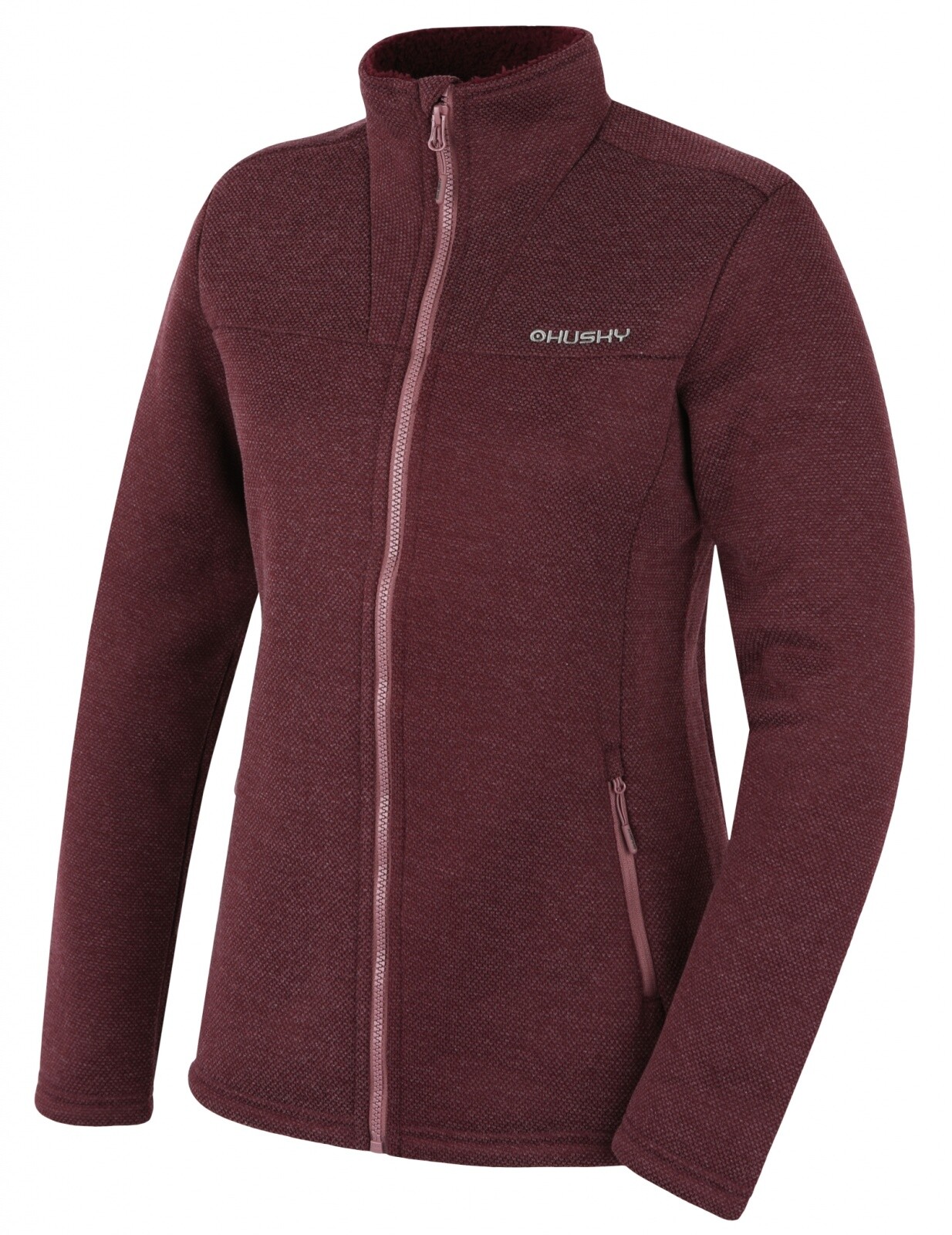 Husky Dámský svetr na zip Akra L dark bordo Velikost: L
