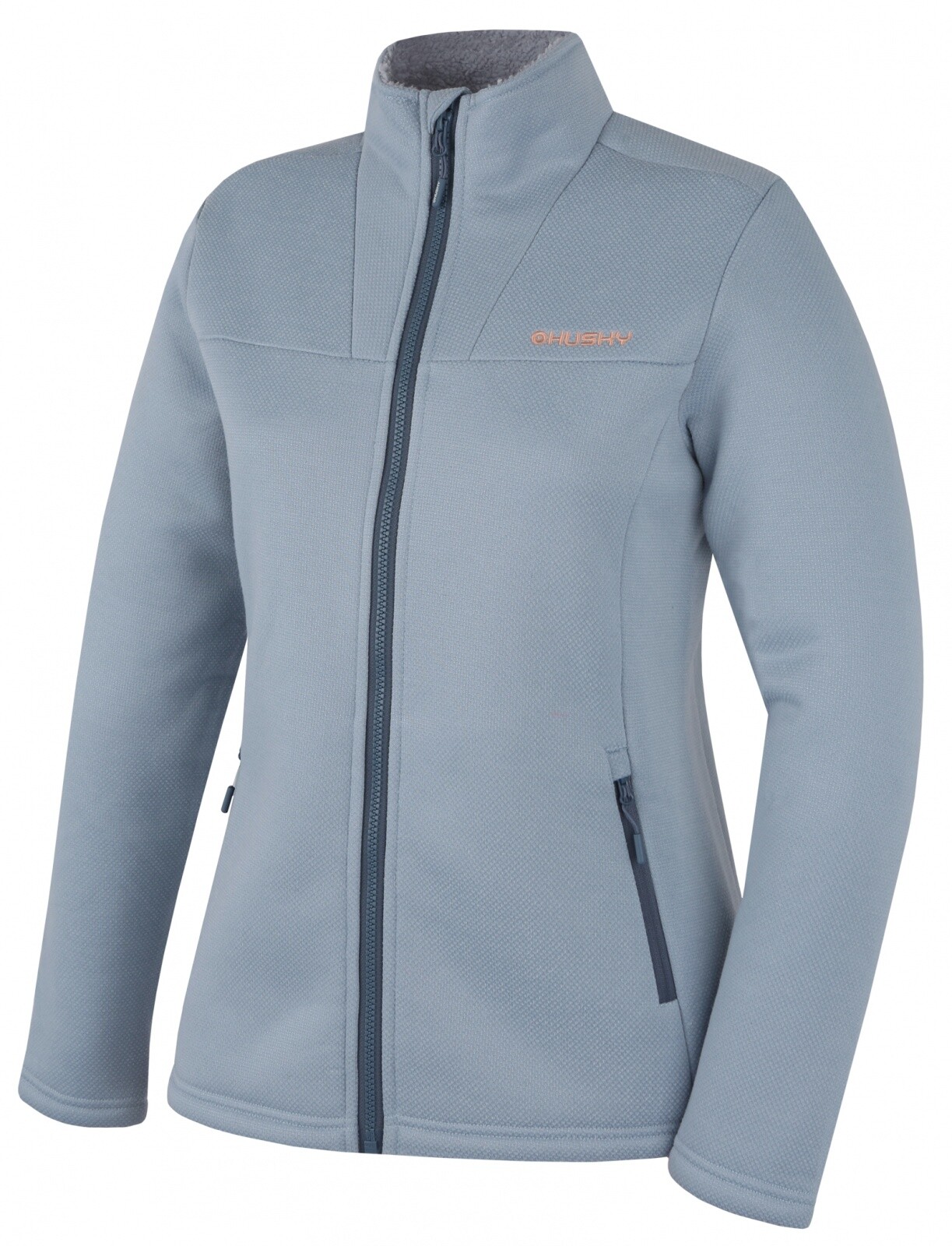 Husky Dámský svetr na zip Akra L light blue Velikost: L