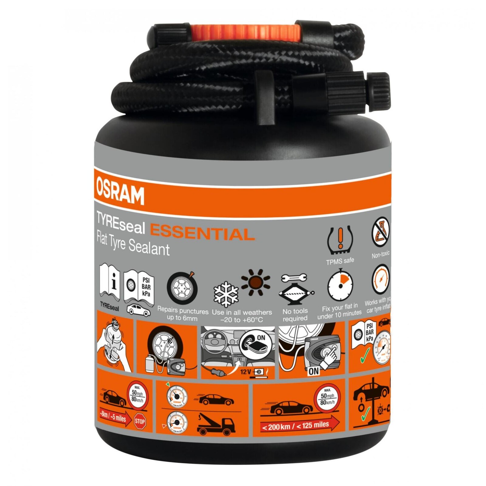 OSRAM TYREseal KIT zatmelení pneumatik 450ml ESSENTIAL 1ks OTS4502ESN