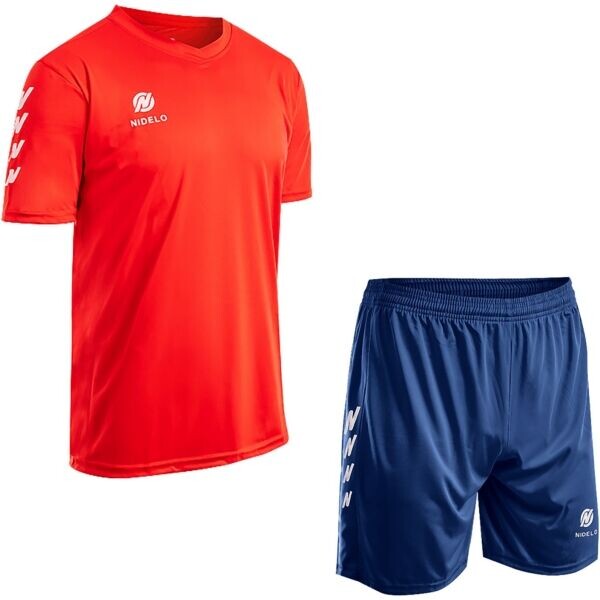 NIDELO PLAYER SET NANTES Dětský hráčský set, červená, velikost 10Y