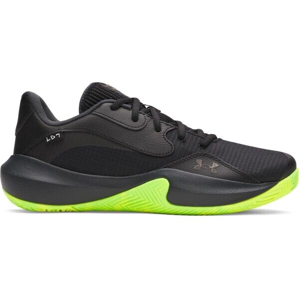 Under Armour LOCKDOWN 7 LOW Unisex obuv na basketbal, černá, velikost 43