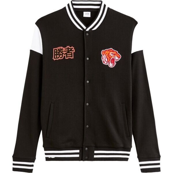 CELIO FESTRANGER Pánská bavlněná mikina, černá, velikost