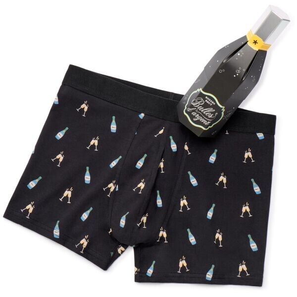 CELIO XMIBOCHEER Pánské boxerky v dárkovém balení, černá, velikost