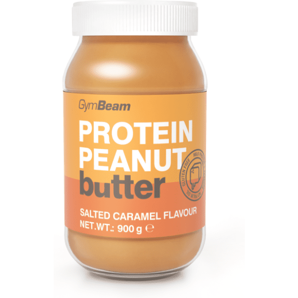 GymBeam PROTEINOVÉ ARAŠÍDOVÉ MÁSLO - SLANÝ KARAMEL - 900 G Ořechové máslo, , velikost