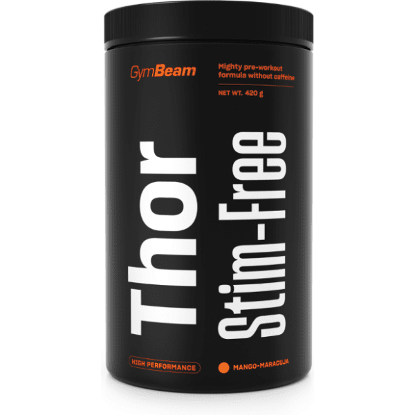 GymBeam THOR STIM - FREE - 420 G - MANGO MARAKUJA Anabolizér, , velikost