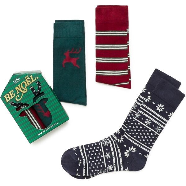 CELIO XMISOCHRIS Ponožky v dárkovém balení, tmavě zelená, velikost