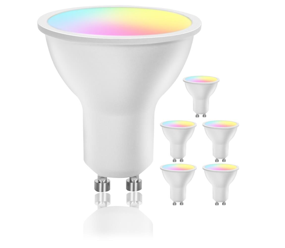B.V. Sada 6x LED Stmívatelná žárovka GU10/6,5W/230V 2700-6500K Wi-Fi -  S10201FX0