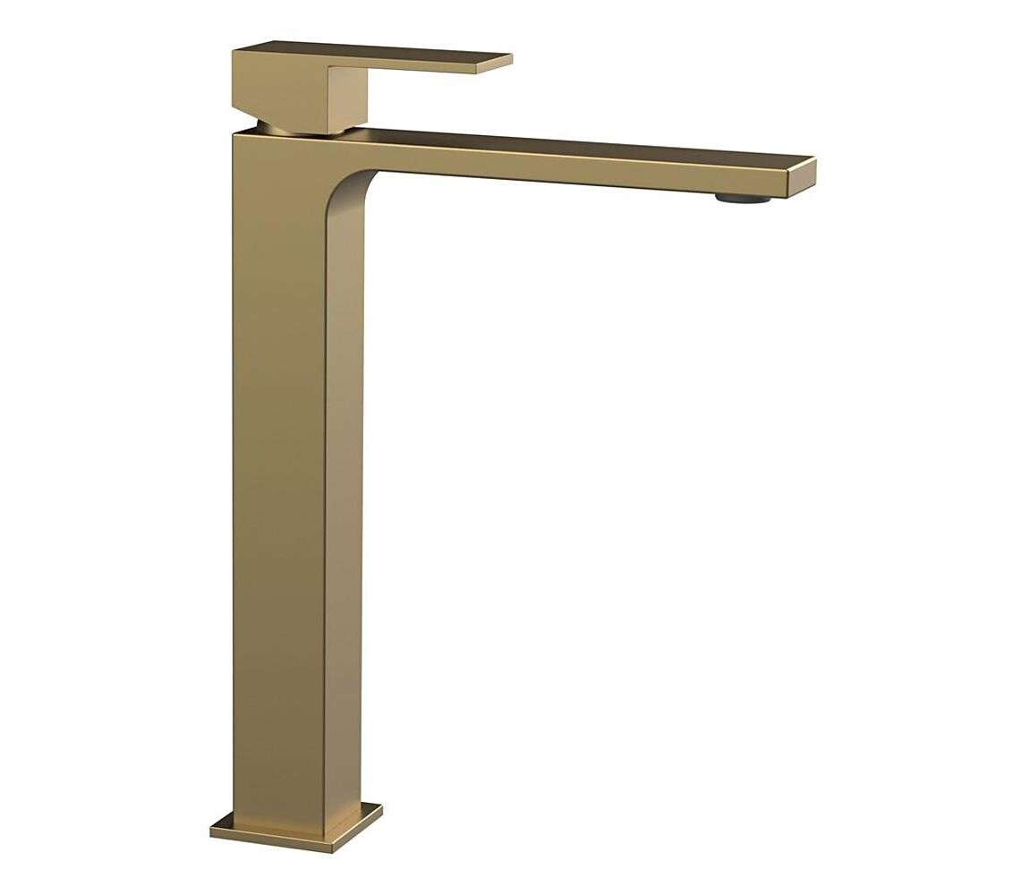 Sapho - Umyvadlová baterie CUBEMIX 27,8 cm matná zlatá CM006GB