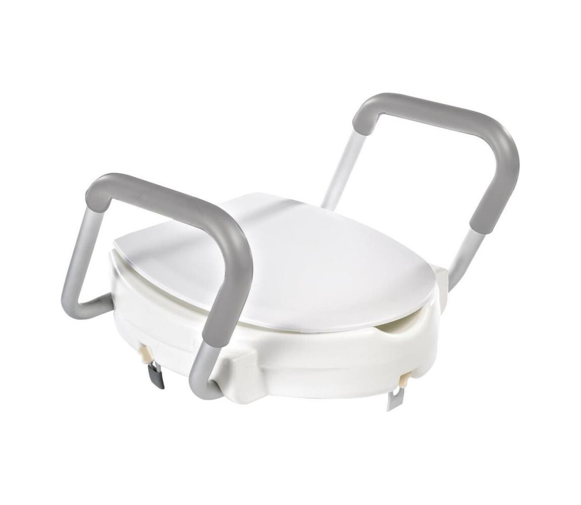 Ridder - Zvýšené záchodové prkénko s madly bílá A0072001