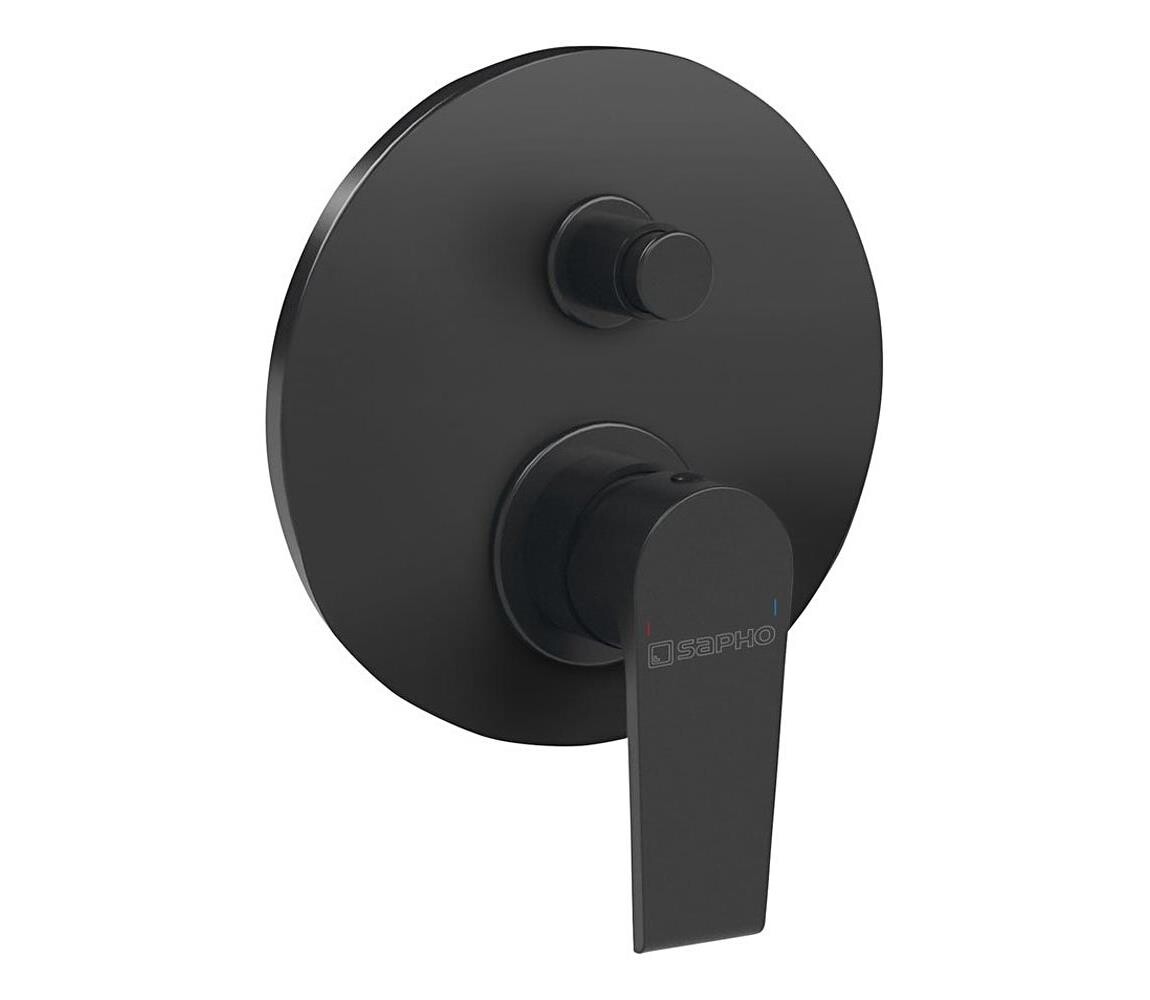 Sapho - Sprchová baterie pro podomítkovou instalaci KAI matná černá KA42/15