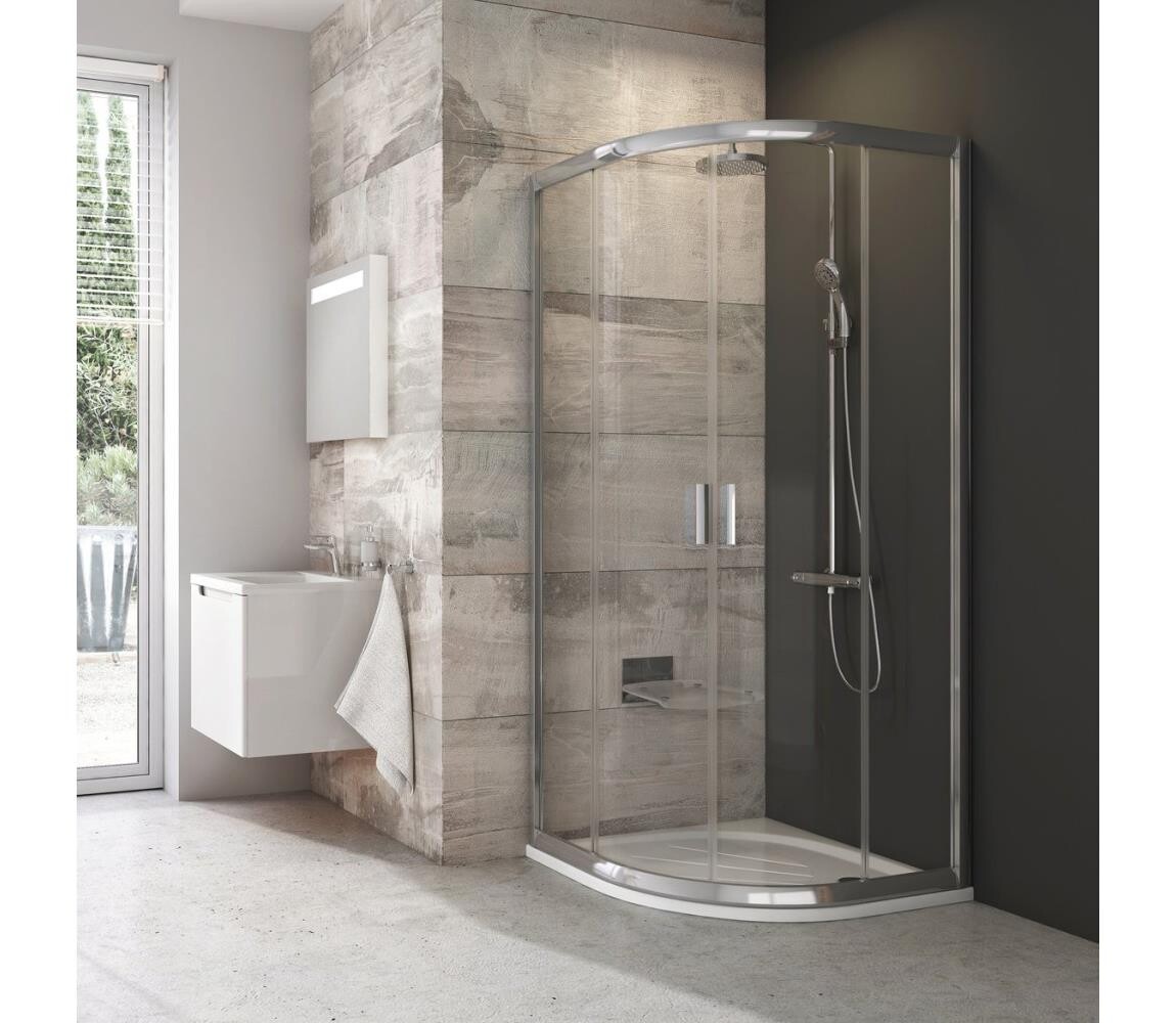 Ravak 3B240C00Z1B-Sprchový kout čtyřdílný čtvrtkruhový BLIX 80x80cm lesklý chrom 3B240C00Z1B