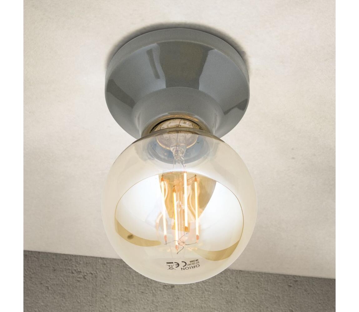 Orion - Stropní svítidlo FROST 1xE27/60W/230V šedá DL 7-679 grau/Kera