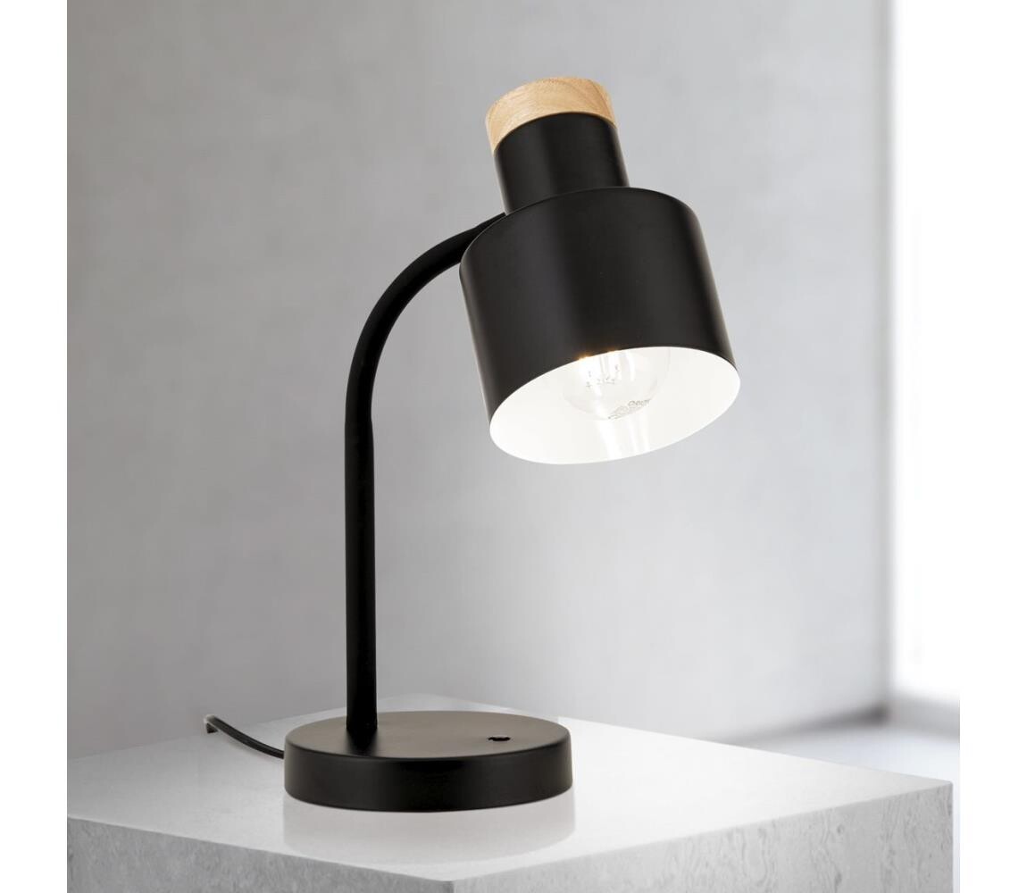 Orion - Stolní lampa GILI 1xE27/40W/230V černá LA 4-1233/1 schwarz matt