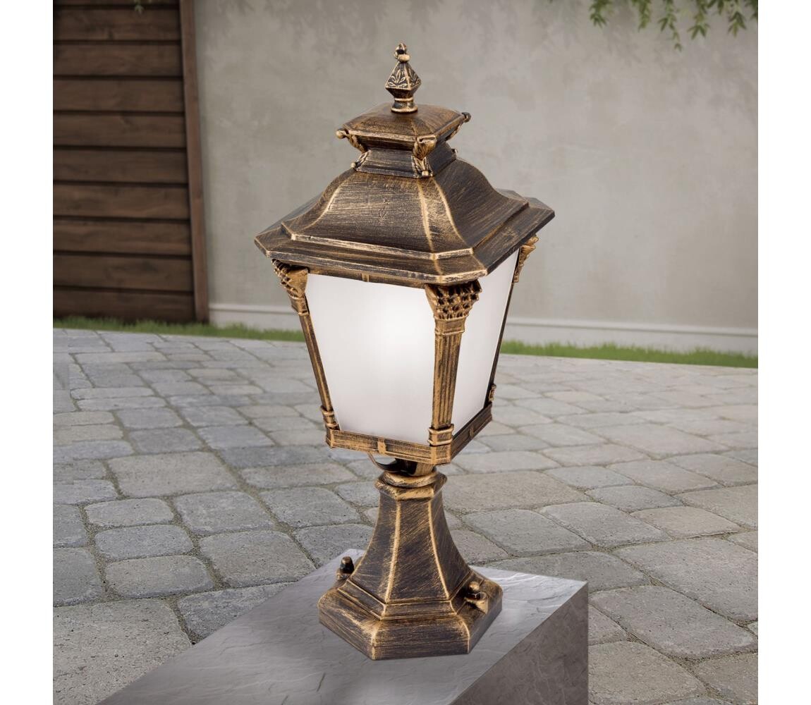 Orion - Venkovní lampa AIKO 1xE27/60W/230V 59 cm IP23 bronz/patina AL 11-1139/1 Patina