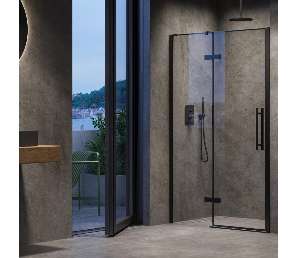Ravak X0VVDC300Z1 - Sprchové dveře COOL 110x195 cm černá X0VVDC300Z1