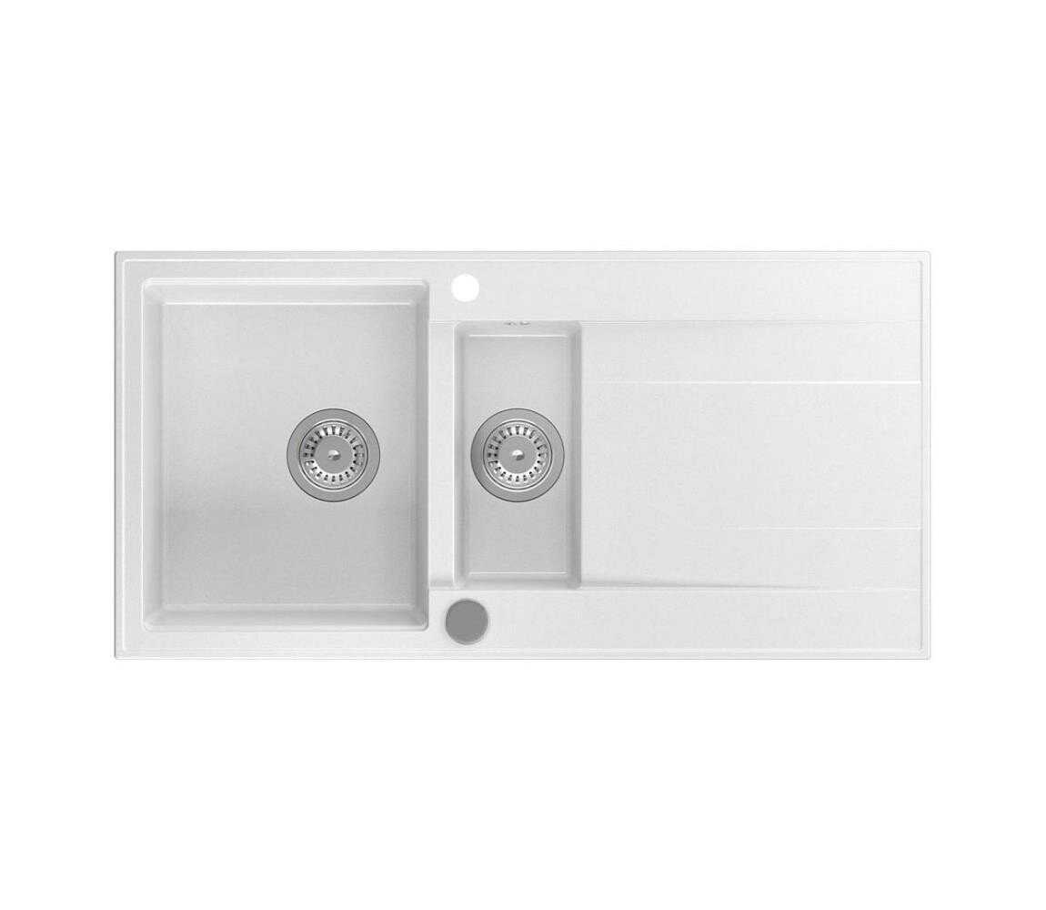 Sapho - Kuchyňský dřez 100x50 cm granit/bílá GR1331