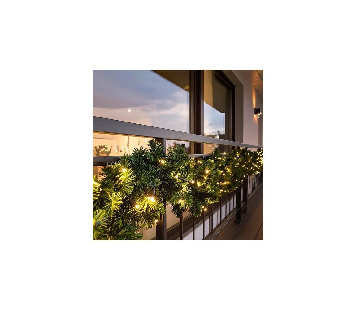 1V299 - LED Ven. vánoční dekorace GIRLANDA 112xLED/3,6W/230V 700 cm IP44 1V299