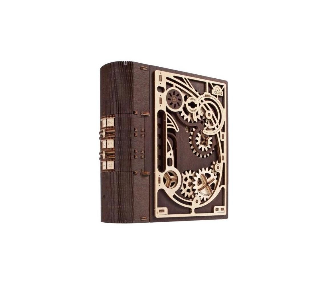 Ugears - 3D dřevěné mechanické puzzle Kniha tajemství UG70153