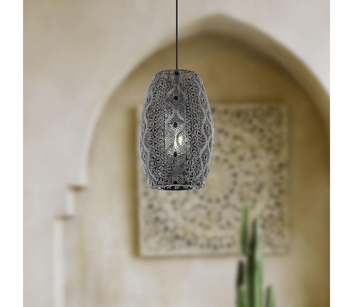 Eglo 43391 - Lustr na lanku RIYADH 1xE27/40W/230V 43391