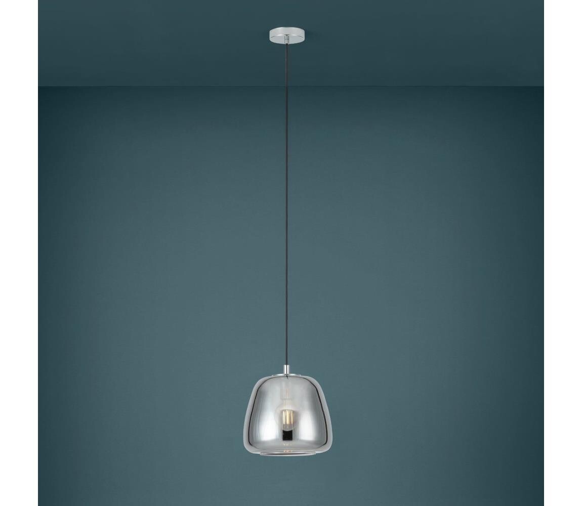 Eglo 39666 - Lustr na lanku ALBARINO 1xE27/40W/230V pr. 26 cm kouřová 39666