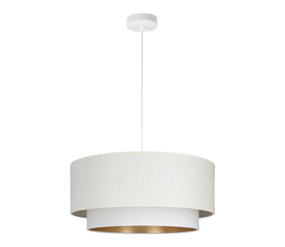 Lustr na lanku NATIA 1xE27/60W/230V bílá H0199