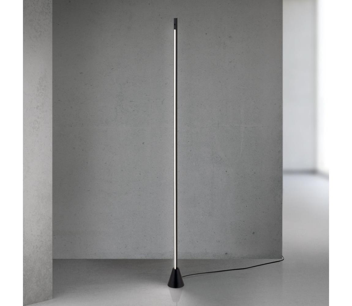 Orion- LED Stmívatelná stojací lampa se senzorem pohybu SOJIE LED/26W/230V černá Stl 12-1292 schwarz/Sensor