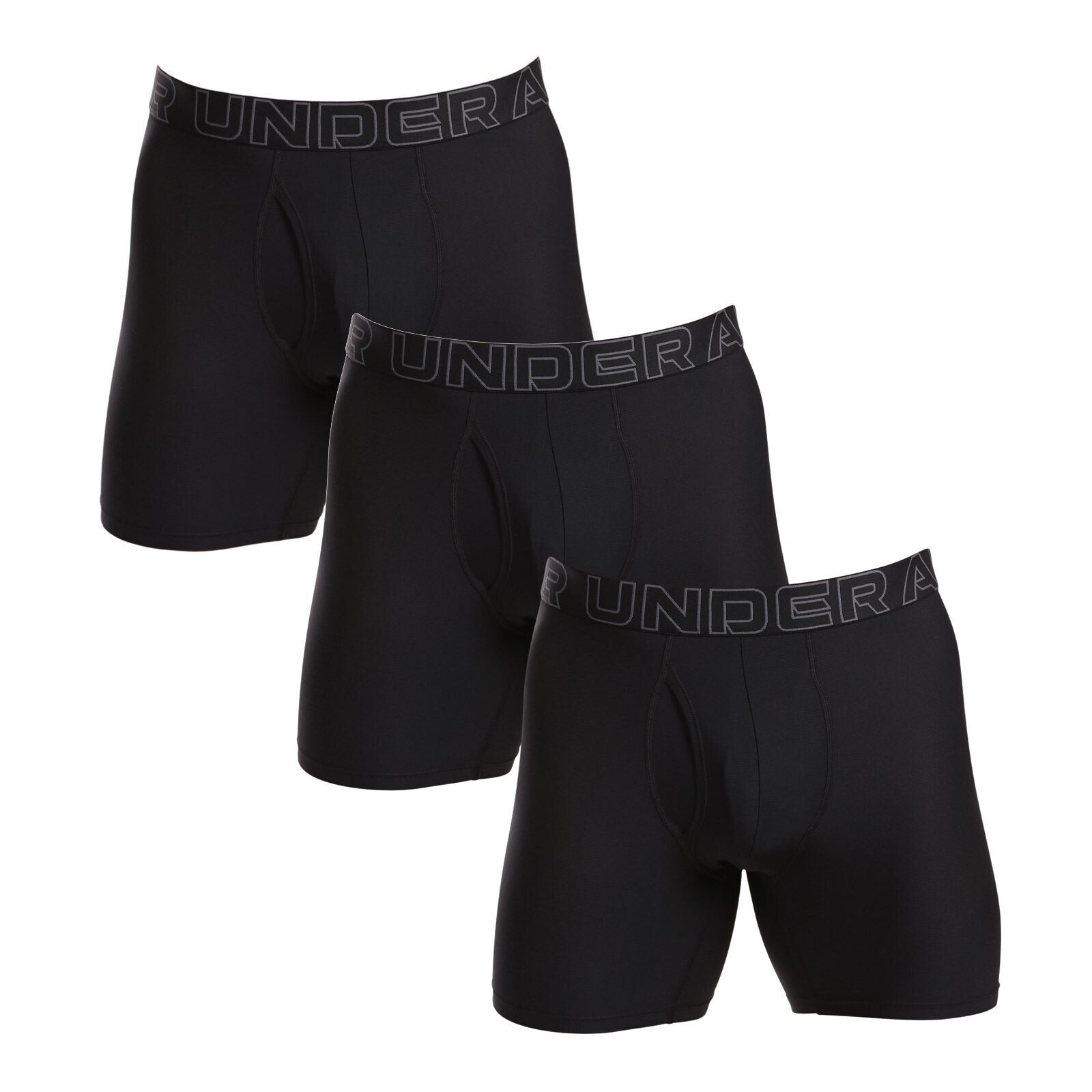 3PACK pánské boxerky Under Armour černé (1383884 001) XL, trenky / trenýrky