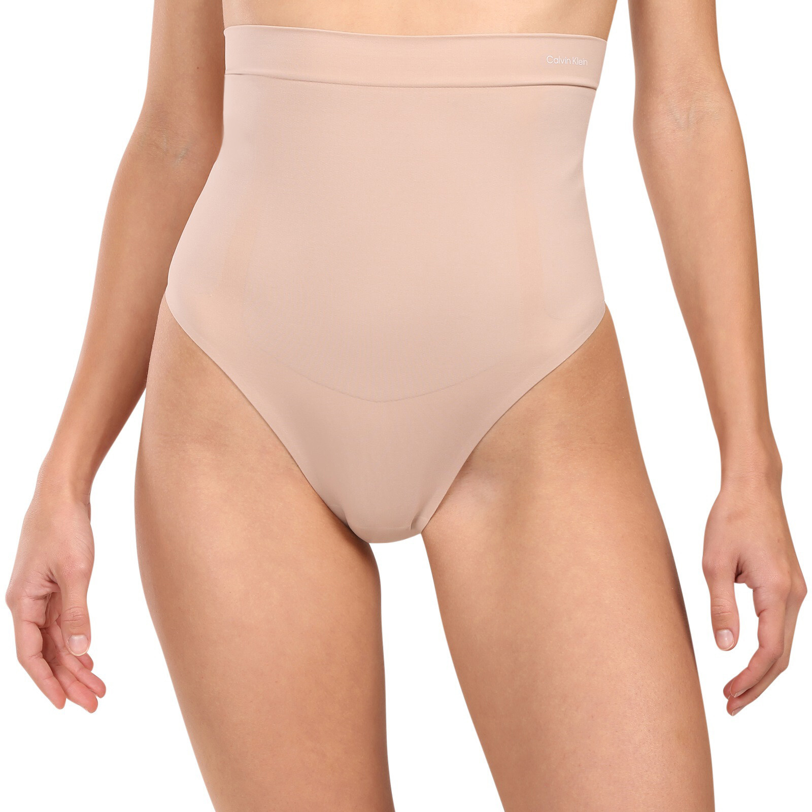 Dámská stahovací tanga Calvin Klein béžové (QF8116-7NS) L