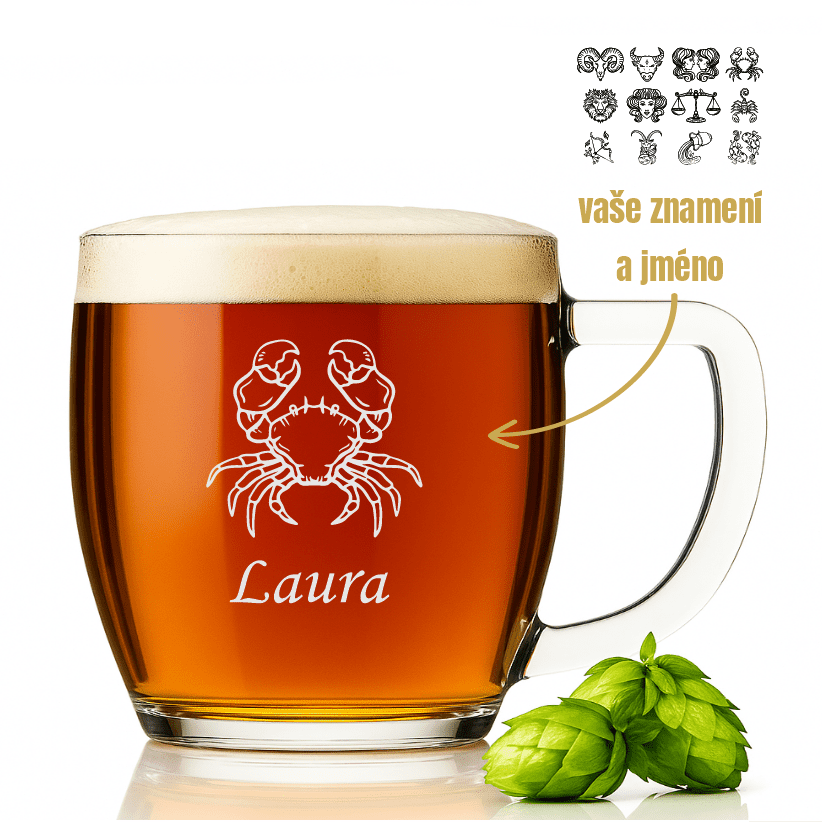 Dekorant Půllitr se znamením zvěrokruhu VIENNA 500 ml 1KS