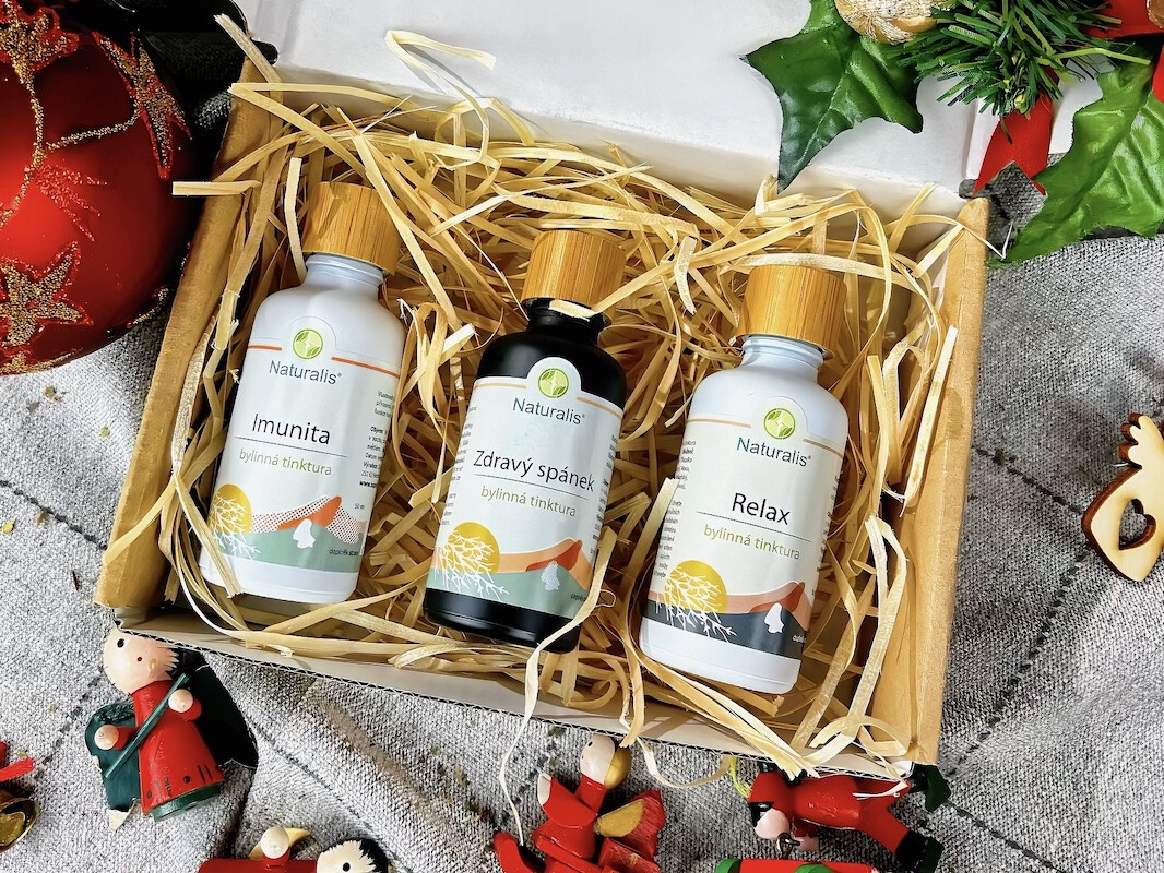 Vánoční sada bylinných tinktur Naturalis (Relax) - 3 ks