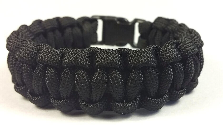 Paracord náramek Solomon Černá Cordell / Rozměr: XL ( 20 - 21 cm ) - 20 - 21 cm