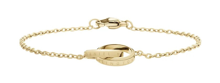 Slušivý pozlacený náramek Elan Unity DW0040021 Daniel Wellington / Délka: 18,5 cm