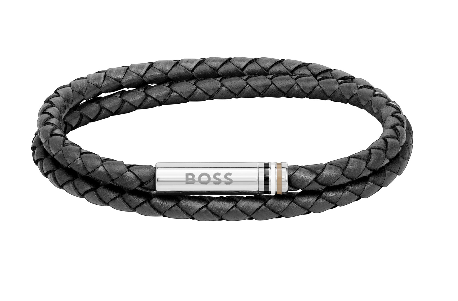 Elegantní kožený dvojitý náramek 1580489 Hugo Boss / Délka: 19 cm