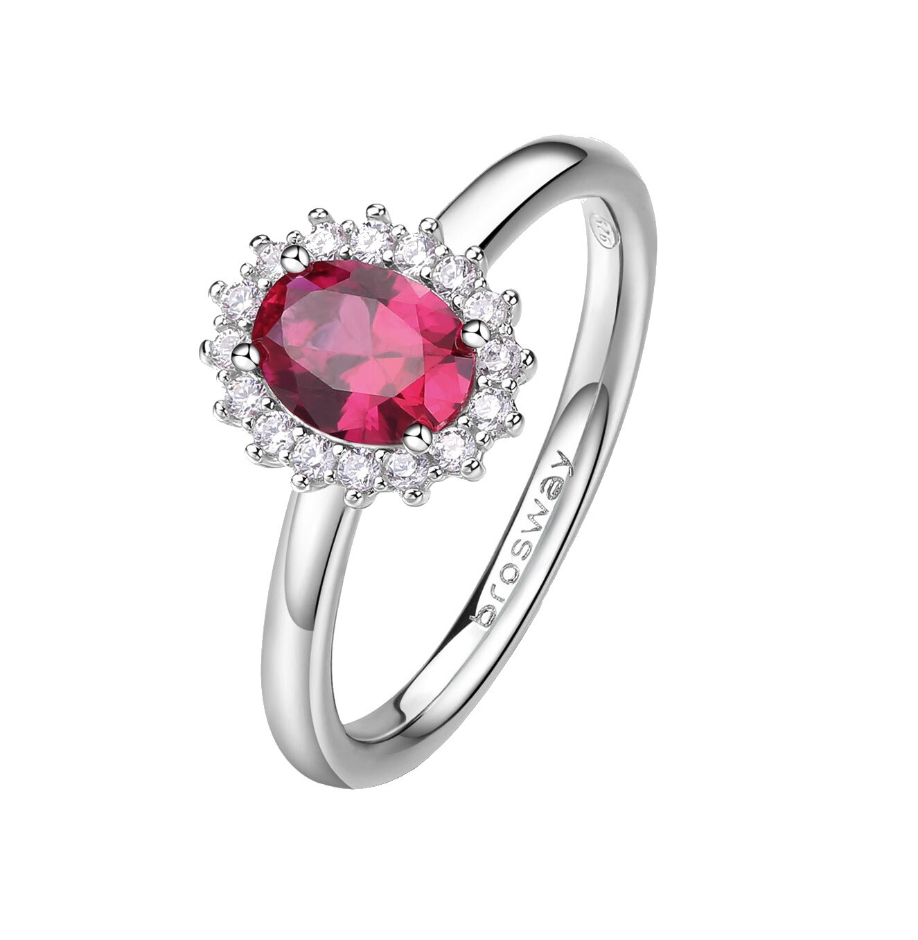 Elegantní stříbrný prsten Fancy Passion Ruby FPR75 Brosway / Obvod: 52 mm - 52 mm