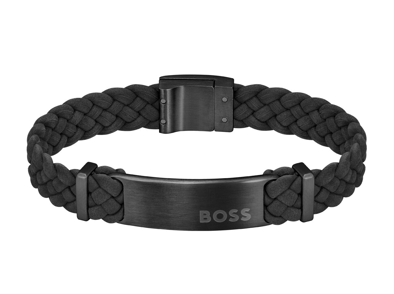 Fashion pánský semišový náramek Dylan 1580608 Hugo Boss / Délka: 17,5 cm