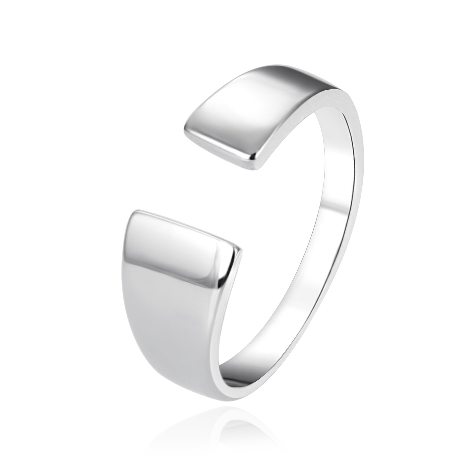 Stříbrný otevřený prsten AGT-R04X42 Agato / Obvod: 62 mm - 62 mm