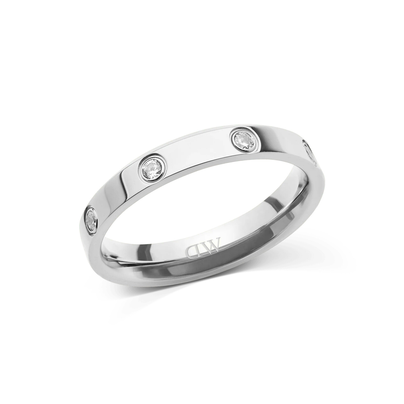 Originální ocelový prsten s kubickými zirkony Classic Lumine DW0040172 Daniel Wellington / Obvod: 52 mm - 52 mm