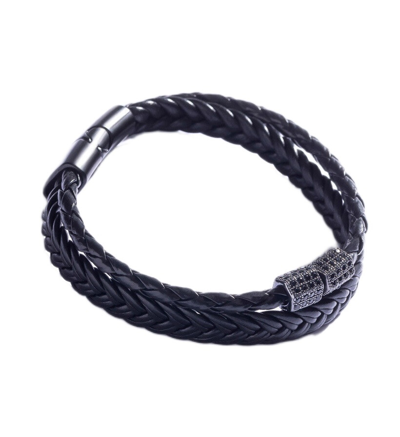 Pánský dvojitý náramek pro muže MCGB5051 Marc Malone / Délka: 22 cm