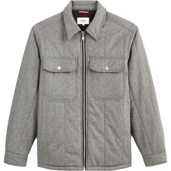 CELIO DUSTRIPES Pánská zimní bunda, šedá, velikost