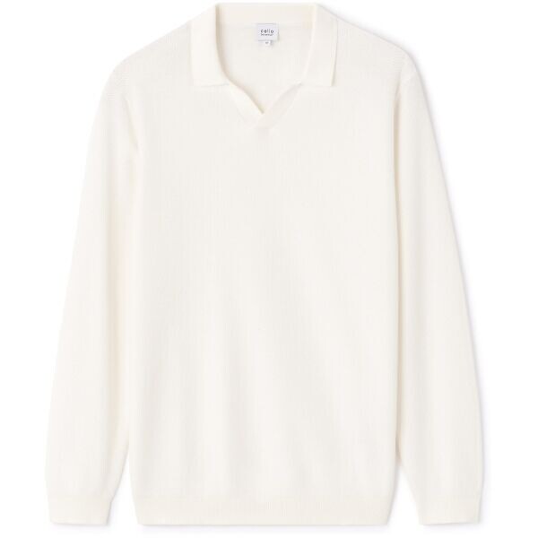 CELIO LEBIREQUIN Pánský pletený svetr, béžová, velikost