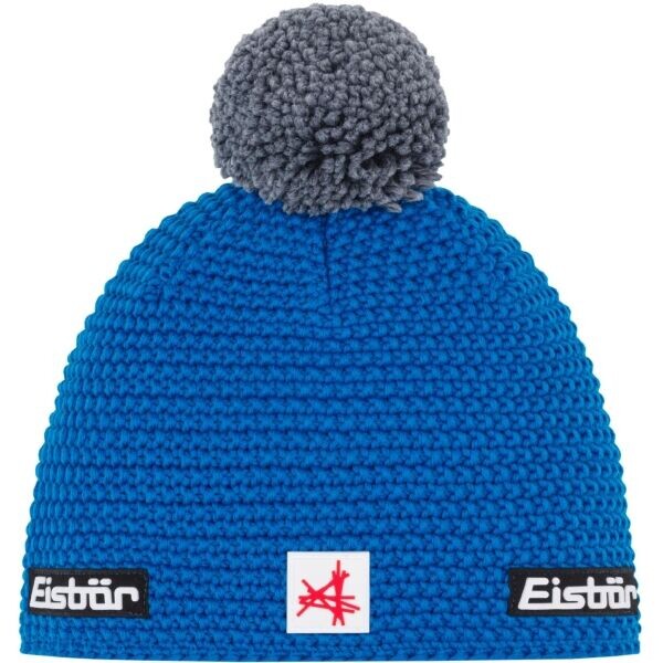 Eisbär JAMIE POMPON Pánská zimní čepice, modrá, velikost