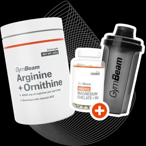 GymBeam ARGININ + ORNITHIN - 420 G - MANGO MARAKUJA Aminokyselina, , velikost