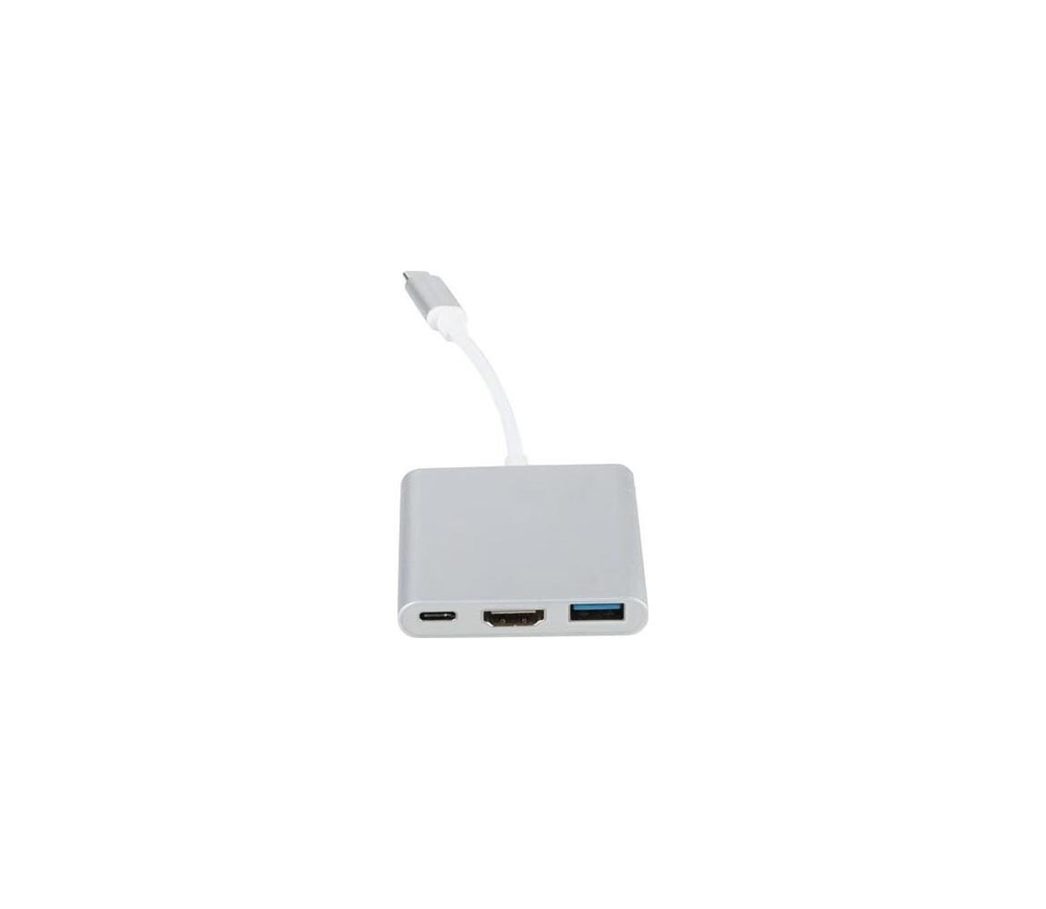 USB-C hub 3v1 Power Delivery 100W a HDMI 4K PMH01