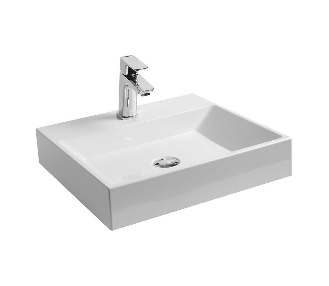 Ravak XJO01250000 - Závěsné umyvadlo NATURAL 50x45 cm litý mramor/bílá XJO01250000