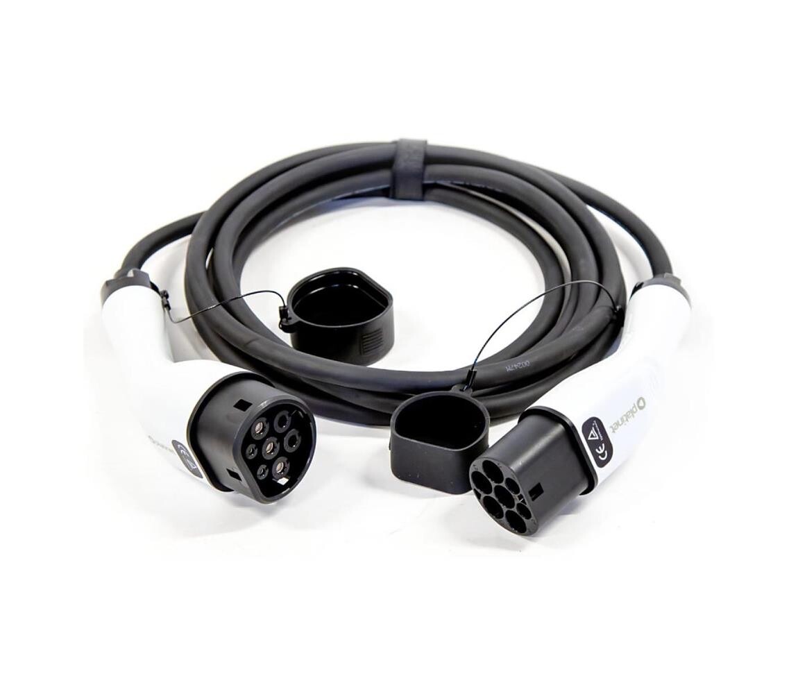 Nabíjecí kabel pro elektromobily typu 2 5m 7,4kW 32A IP54 černá EV_PEVC7KW5B