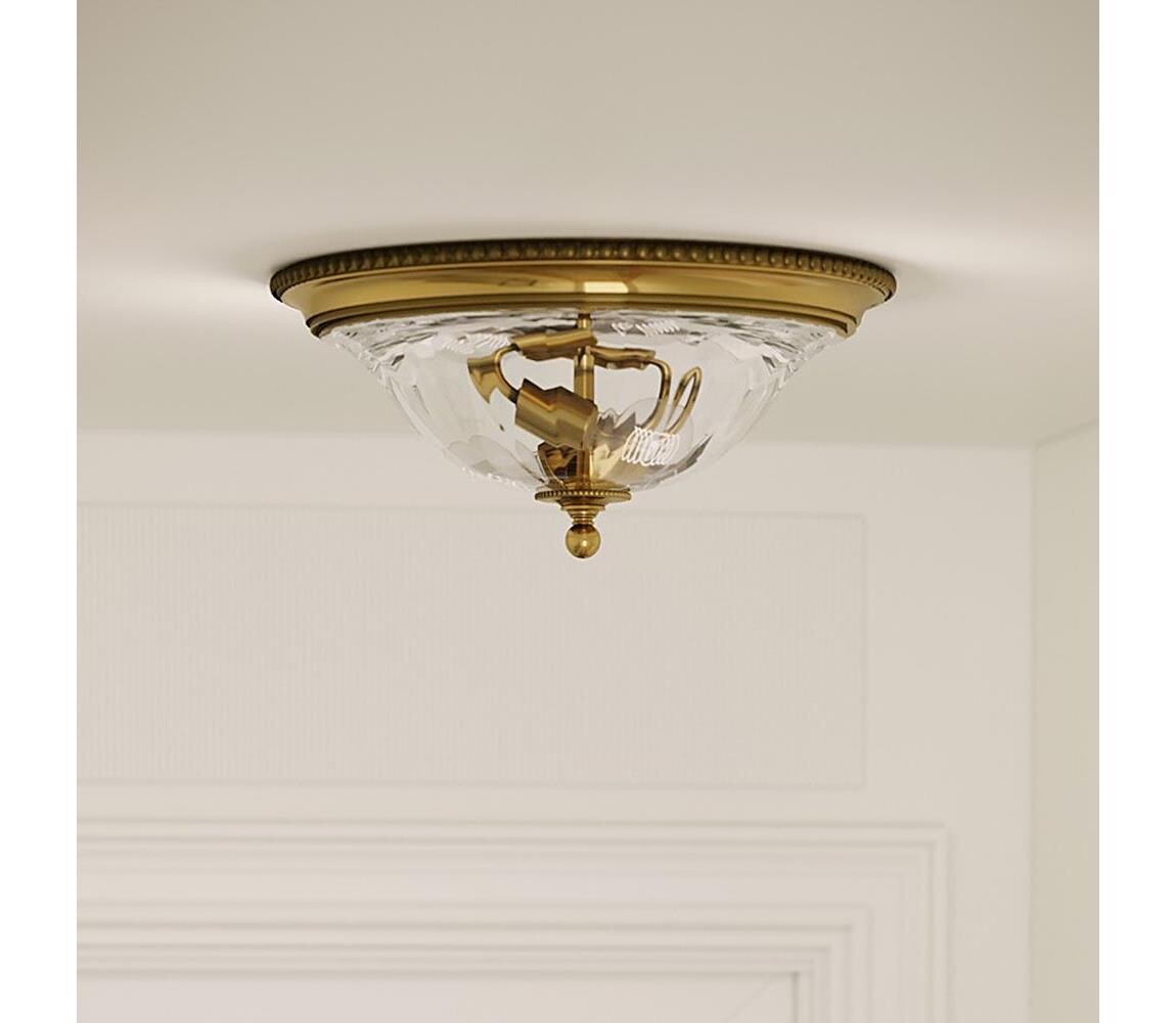 Elstead Hinkley HK-CAMBRIDGE-F-A - Stropní svítidlo CAMBRIDGE 2xE27/60W/230V zlatá HK-CAMBRIDGE-F-A