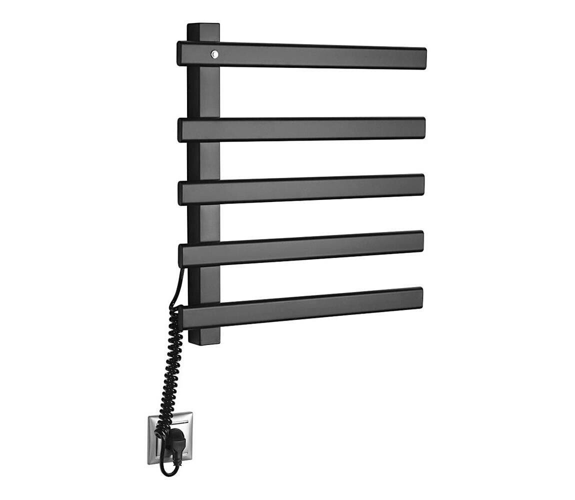 Sapho - Elektrický sušák na ručníky ELCOR 63W/230V 48x52 cm matná černá EB530